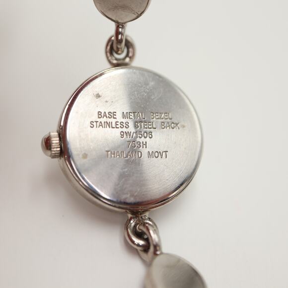 Nine West Womens MOP Petite 20mm Watch Art Deco Dot Bracelet w New Battery - Picture 14 of 14